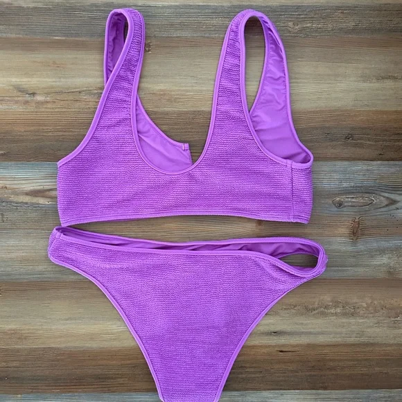 Fuchsia Pink Bikini Set L - Picture 2 of 7